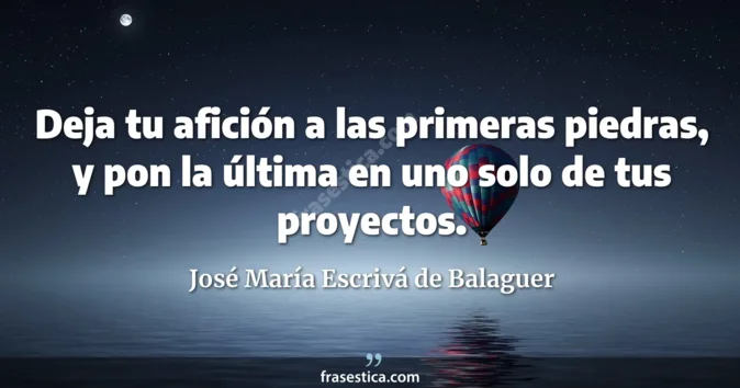 Cita de José María Escrivá de Balaguer