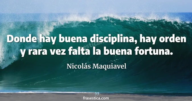 Cita de Nicolás Maquiavel