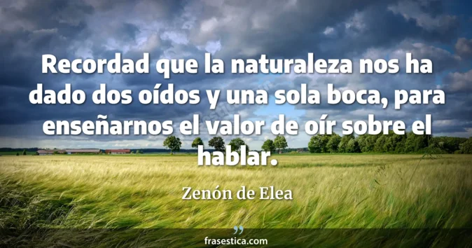 Cita de Zenón de Elea