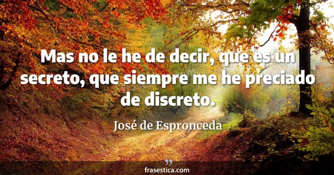 Cita de José de Espronceda