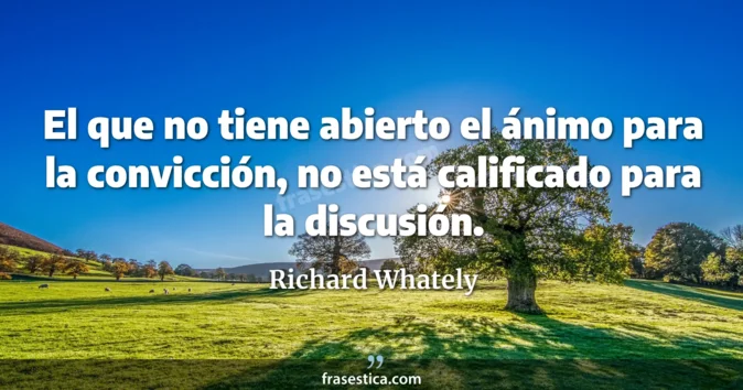 Cita de Richard Whately