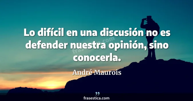 Cita de André Maurois