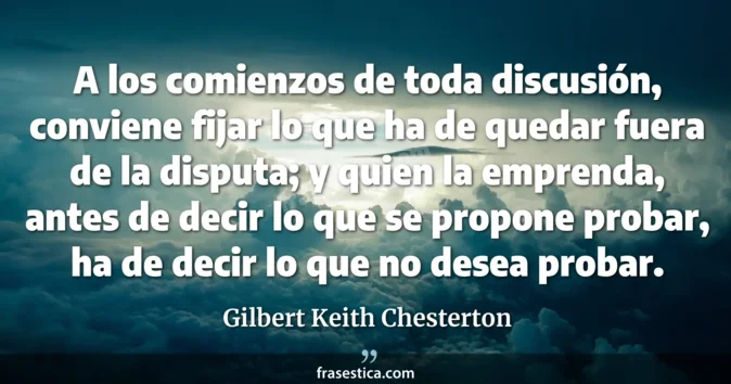 Cita de Gilbert Keith Chesterton