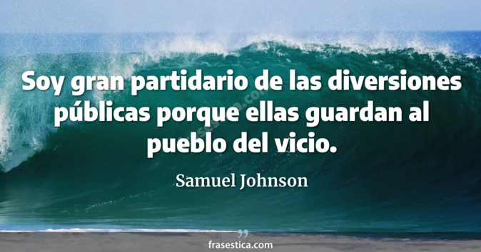Cita de Samuel Johnson