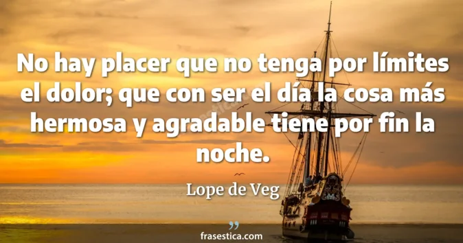 Cita de Lope de Veg