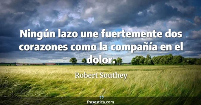 Cita de Robert Southey
