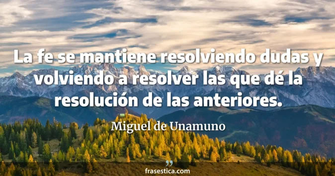 Cita de Miguel de Unamuno