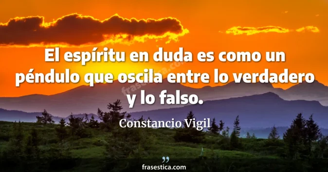 Cita de Constancio Vigil