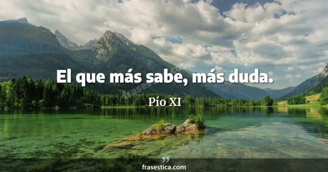 Cita de Pío XI
