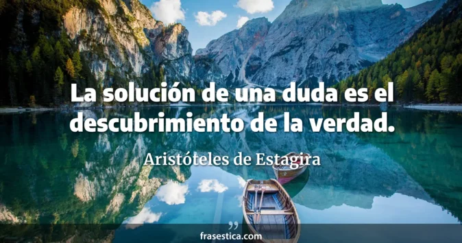 Cita de Aristóteles de Estagira