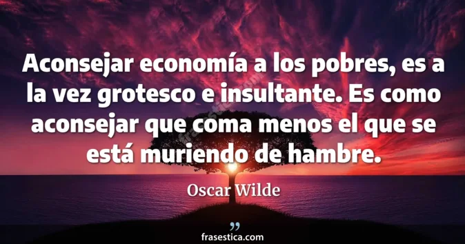 Cita de Oscar Wilde