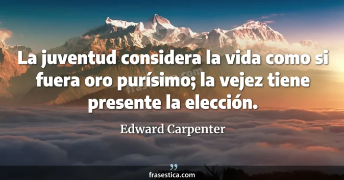 Cita de Edward Carpenter
