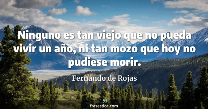Cita de Fernando de Rojas