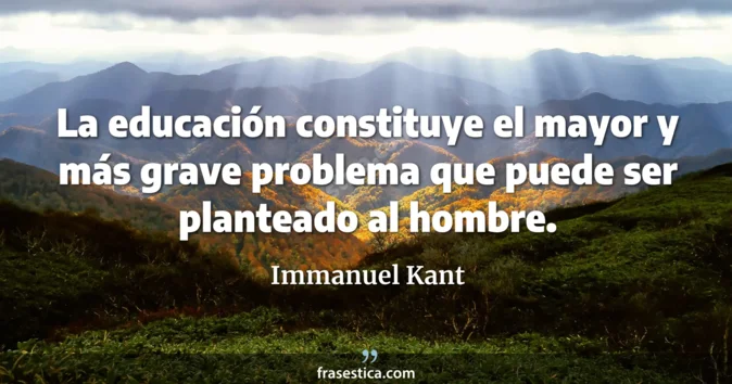 Cita de Immanuel Kant