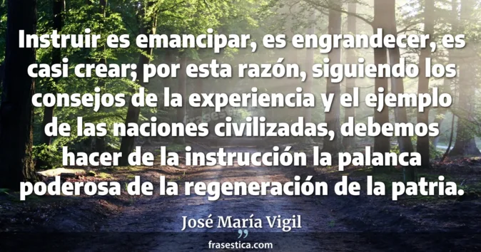 Cita de José María Vigil