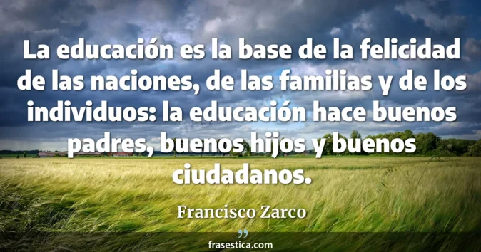 Cita de Francisco Zarco