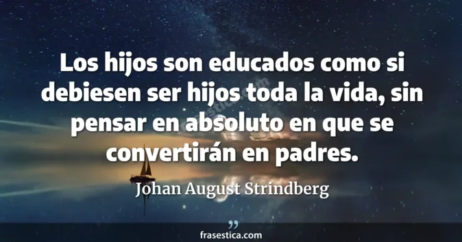 Cita de Johan August Strindberg