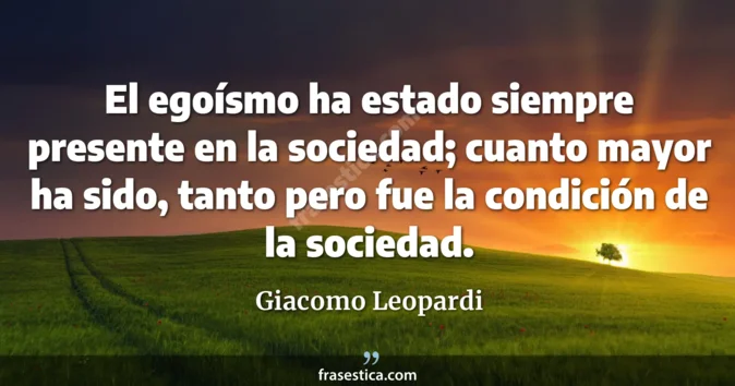 Cita de Giacomo Leopardi