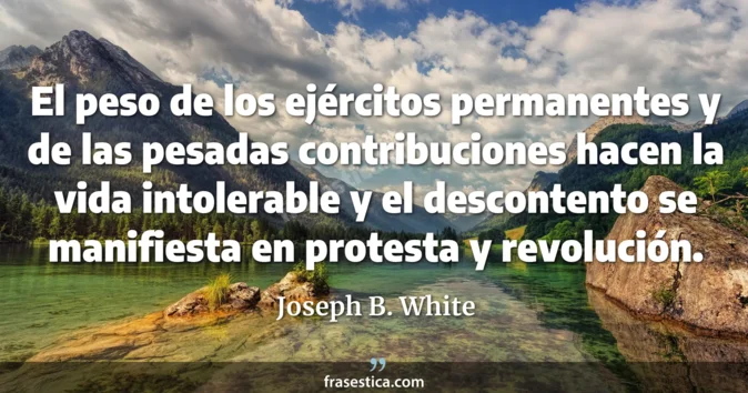 Cita de Joseph B. White
