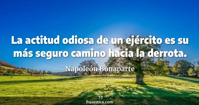 Cita de Napoleón Bonaparte