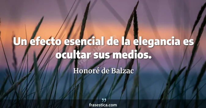 Cita de Honoré de Balzac