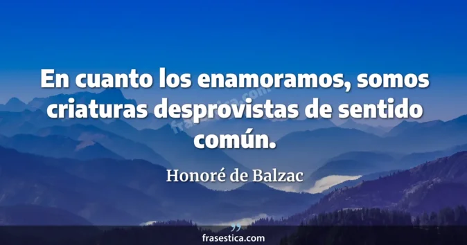 Cita de Honoré de Balzac