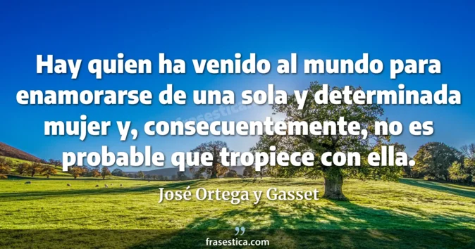 Cita de José Ortega y Gasset