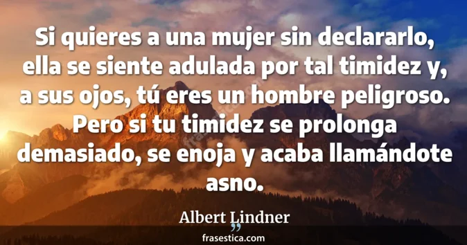 Cita de Albert Lindner