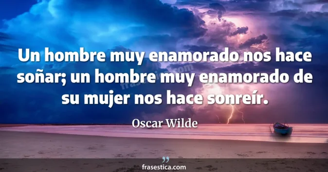 Cita de Oscar Wilde