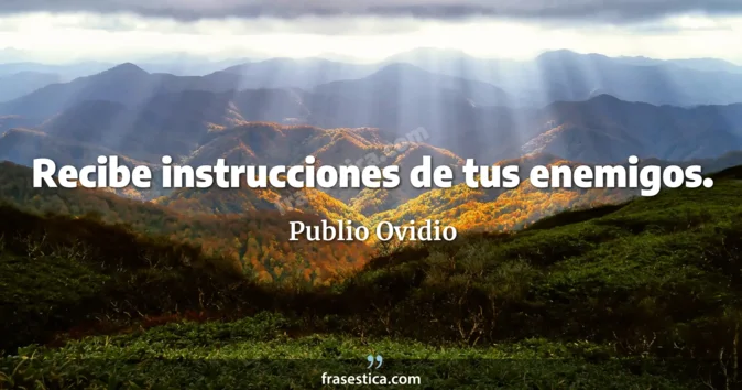 Cita de Publio Ovidio