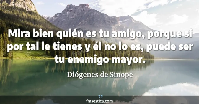 Cita de Diógenes de Sinope