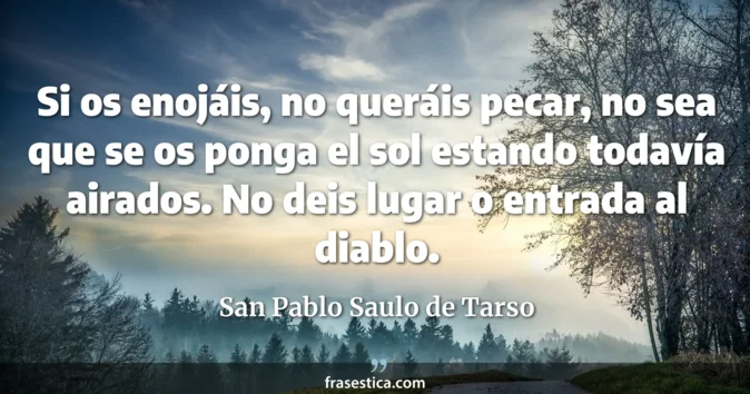 Cita de San Pablo Saulo de Tarso