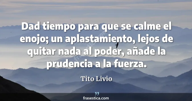 Cita de Tito Livio