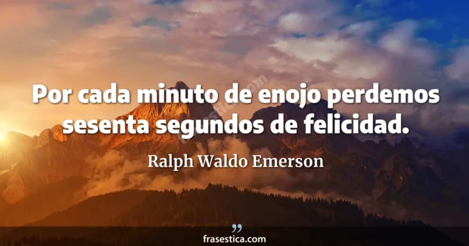 Cita de Ralph Waldo Emerson