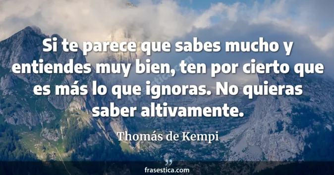 Cita de Thomás de Kempi
