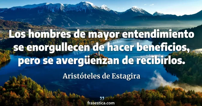 Cita de Aristóteles de Estagira