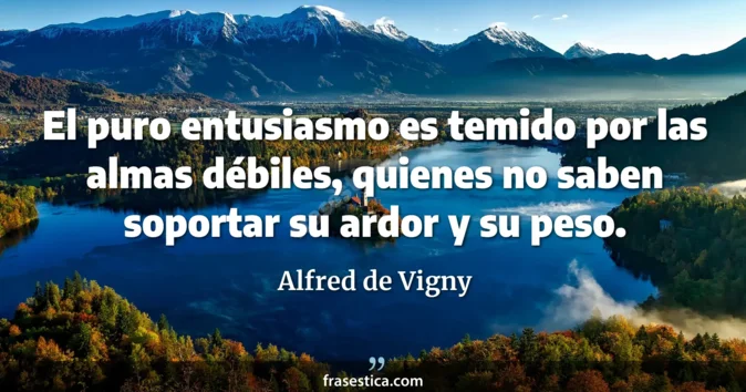 Cita de Alfred de Vigny