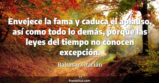 Cita de Baltasar Gracián