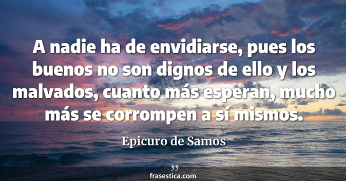 Cita de Epicuro de Samos