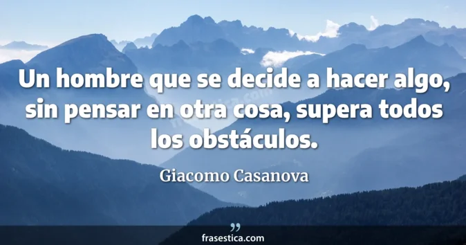 Cita de Giacomo Casanova