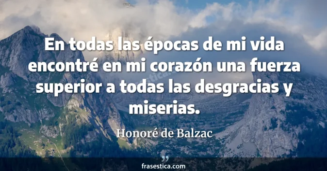 Cita de Honoré de Balzac