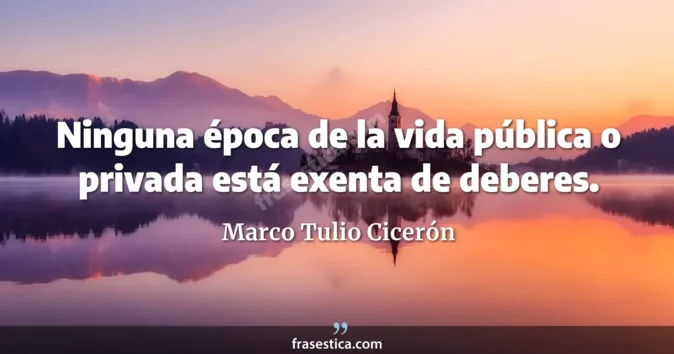 Cita de Marco Tulio Cicerón