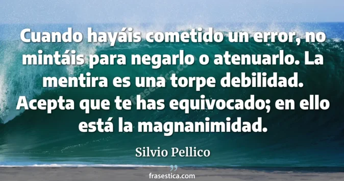 Cita de Silvio Pellico