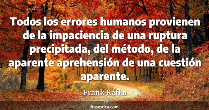Cita de Frank Kafka