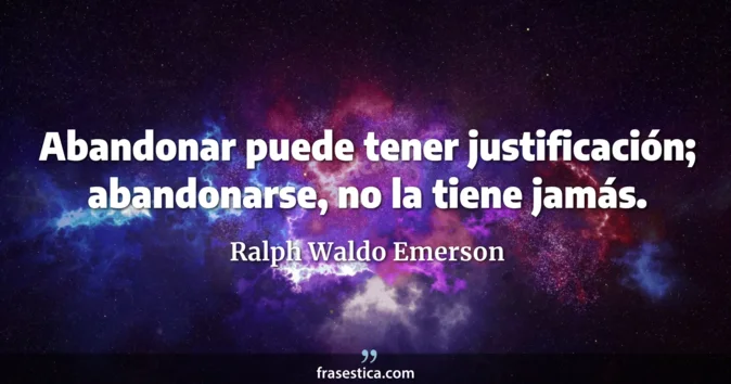 Cita de Ralph Waldo Emerson