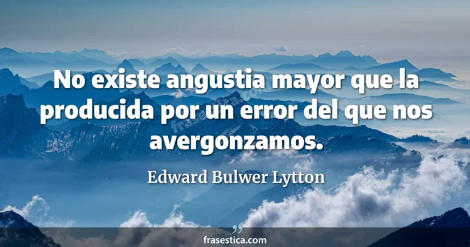 Cita de Edward Bulwer Lytton