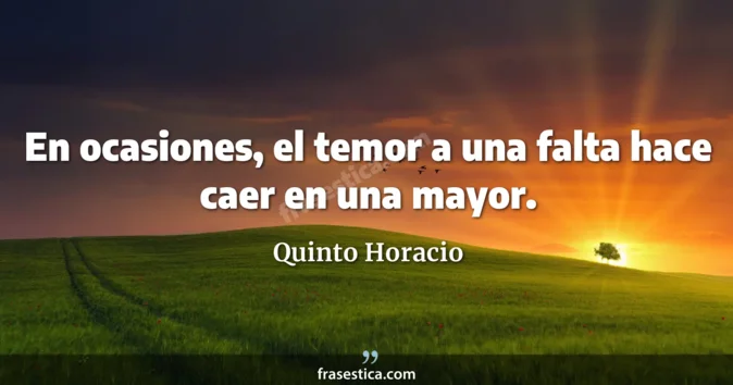 Cita de Quinto Horacio