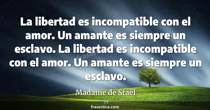 Cita de Madame de Staël