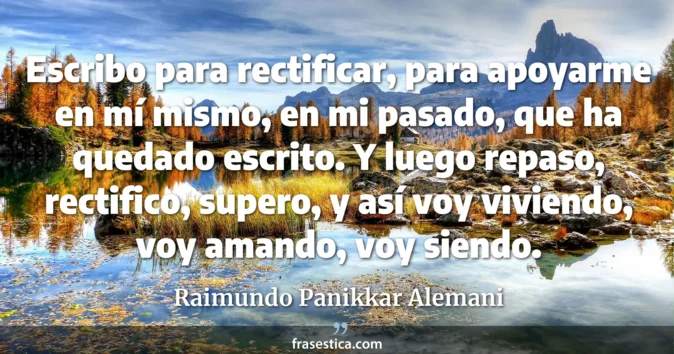 Cita de Raimundo Panikkar Alemani
