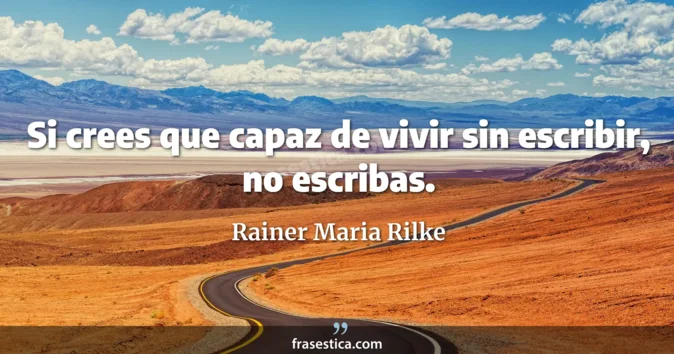 Cita de Rainer Maria Rilke